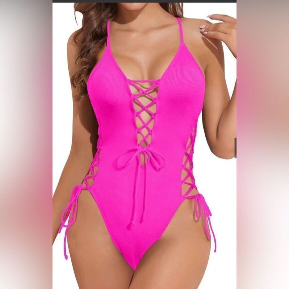 TEMPT ME Criss Cross Strappy Sexy NWT Size L - Picture 1 of 7